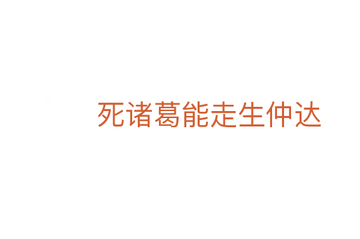 死诸葛能走生仲达