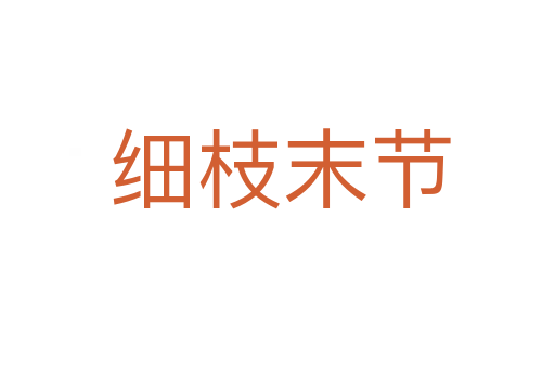 细枝末节