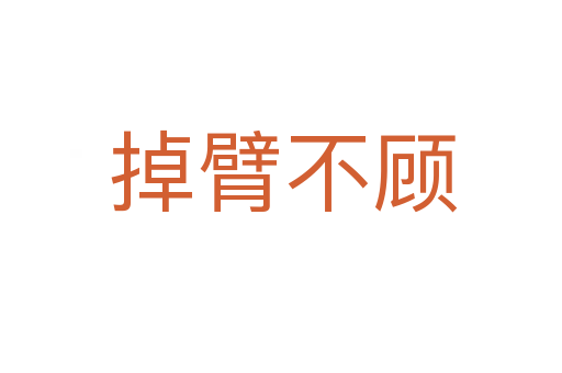 掉臂不顾