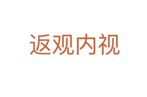 返观内视