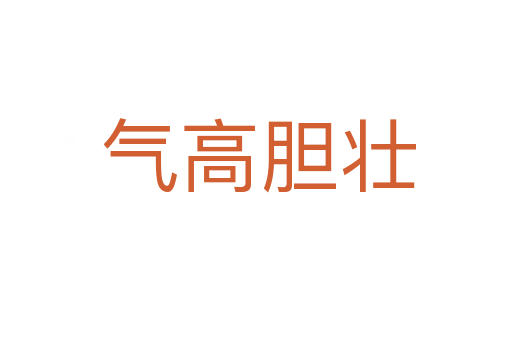 气高胆壮