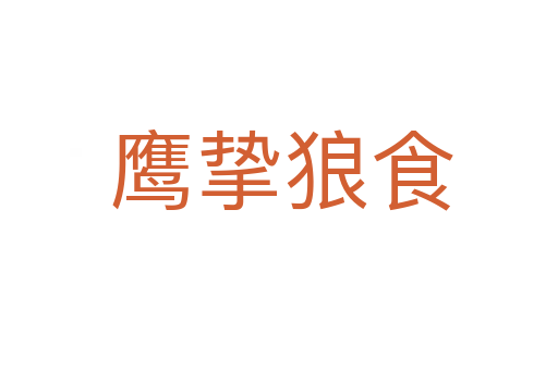 鹰挚狼食