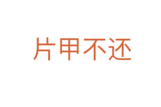 片甲不还