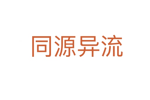 同源异流