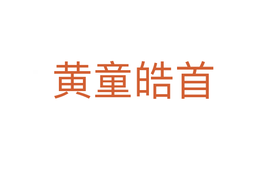 黄童皓首