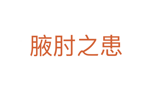 腋肘之患
