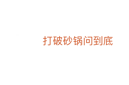 打破砂锅问到底