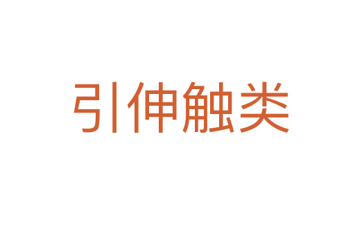 引伸触类