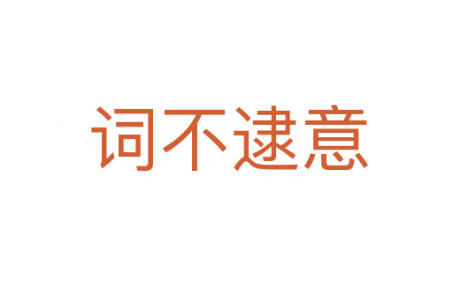 词不逮意