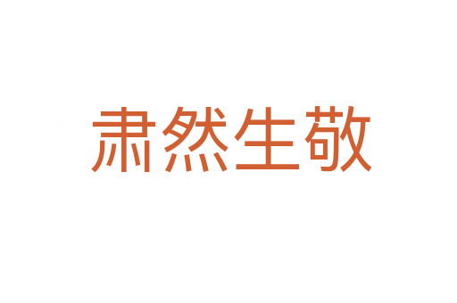 肃然生敬
