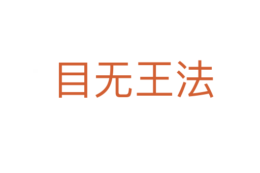 目无王法