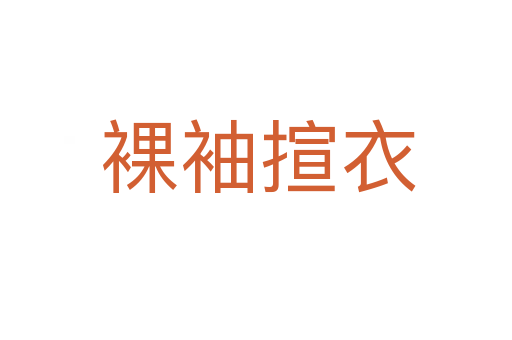 裸袖揎衣