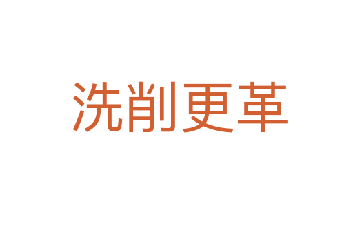 洗削更革