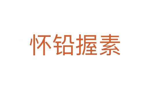 怀铅握素