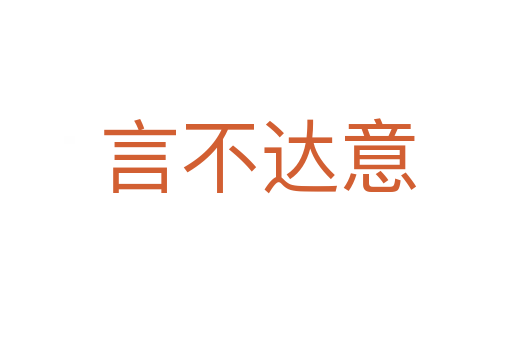 言不达意
