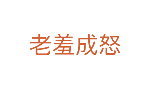 老羞成怒