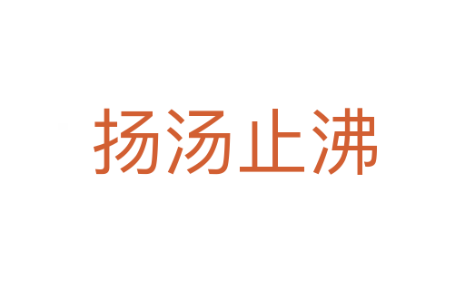扬汤止沸